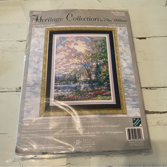 Vintage At the End of Day Heritage Collection by Elsa WilliamsNeedlepoint Kit - Picture 1 of 4